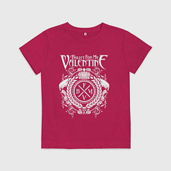 Футболка хлопковая детская Bullet For My Valentine, цвет: маджента