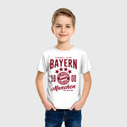 Футболка хлопковая детская Bayern Munchen 1900, цвет: белый — фото 2