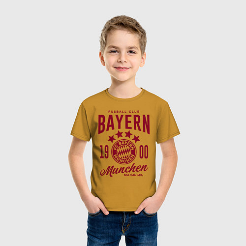 Детская футболка Bayern Munchen 1900 / Горчичный – фото 3