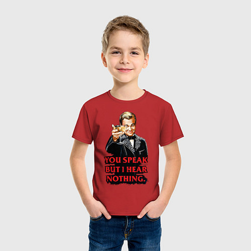 Детская футболка Gatsby: You Speak / Красный – фото 3