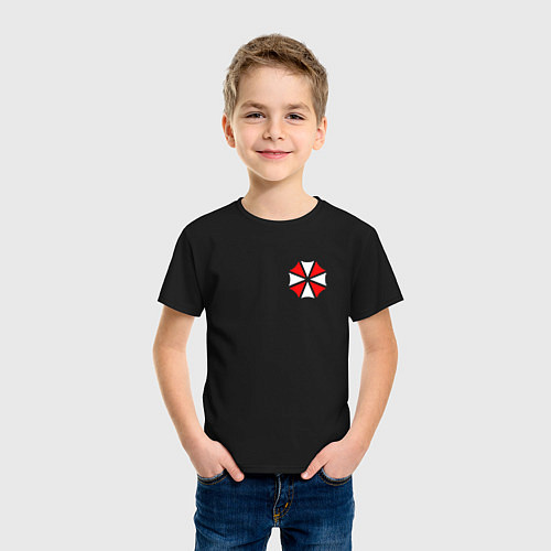 Детская футболка UMBRELLA CORP / Черный – фото 3