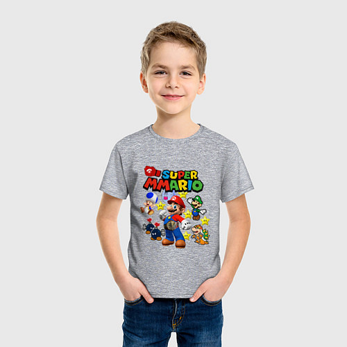 Детская футболка MMA Mario / Меланж – фото 3