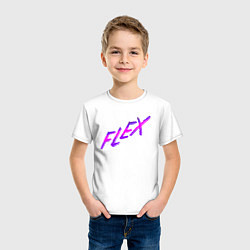 Футболка хлопковая детская Flex, цвет: белый — фото 2