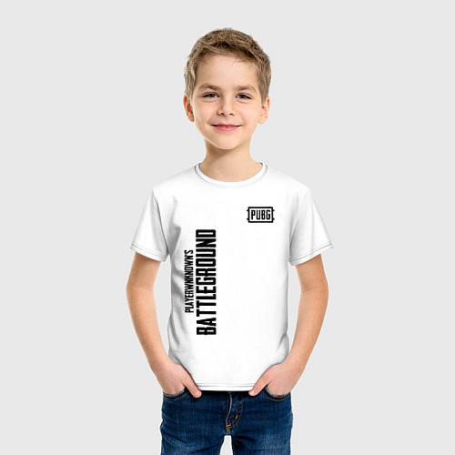 Детская футболка PUBG / Белый – фото 3