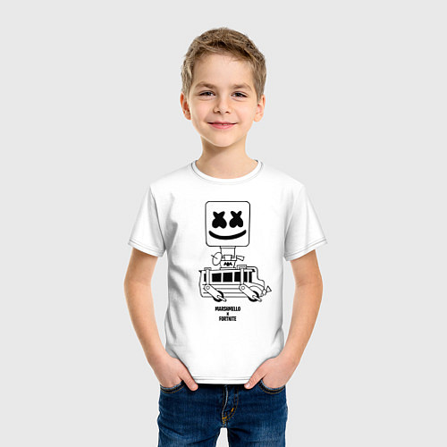 Детская футболка Marshmello X / Белый – фото 3