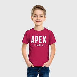 Футболка хлопковая детская Apex Legends, цвет: маджента — фото 2