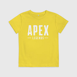 Футболка хлопковая детская Apex Legends, цвет: желтый