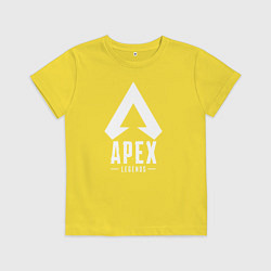Футболка хлопковая детская Apex Legends, цвет: желтый