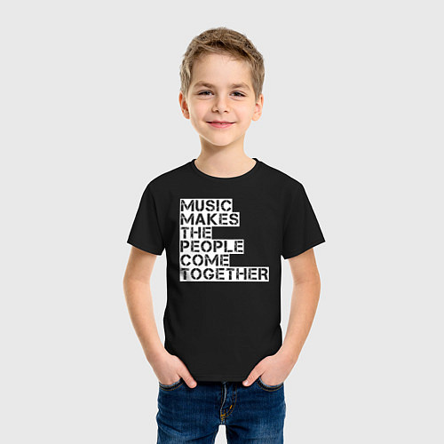 Детская футболка Music / Черный – фото 3