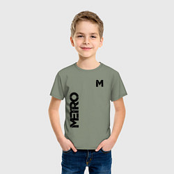 Футболка хлопковая детская METRO M, цвет: авокадо — фото 2