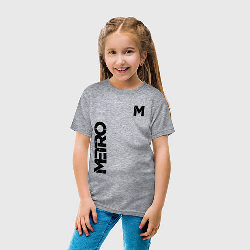 Детская футболка METRO M / Меланж – фото 4