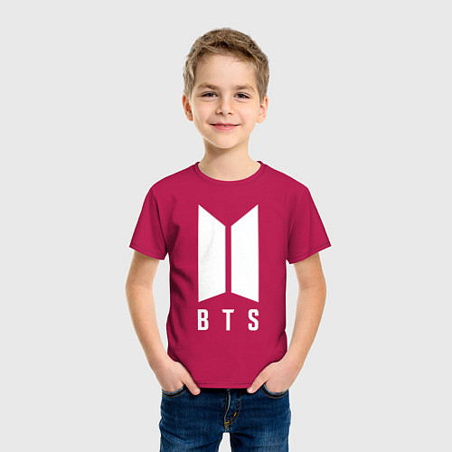 Детская футболка BTS SUGA / Маджента – фото 3