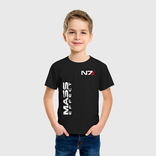 Детская футболка MASS EFFECT N7 / Черный – фото 3