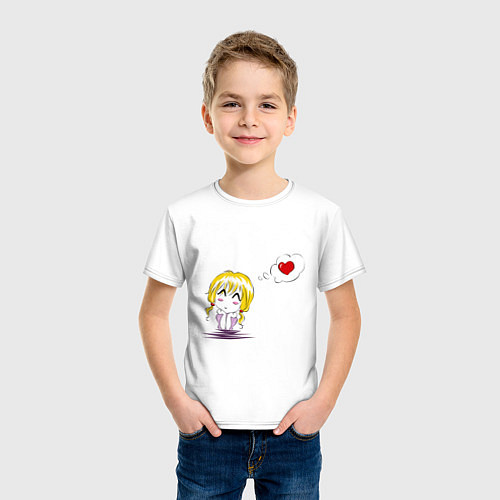 Детская футболка Я - мечтаю / Белый – фото 3