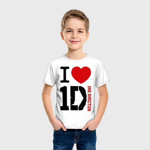 Детская футболка I love 1D / Белый – фото 3