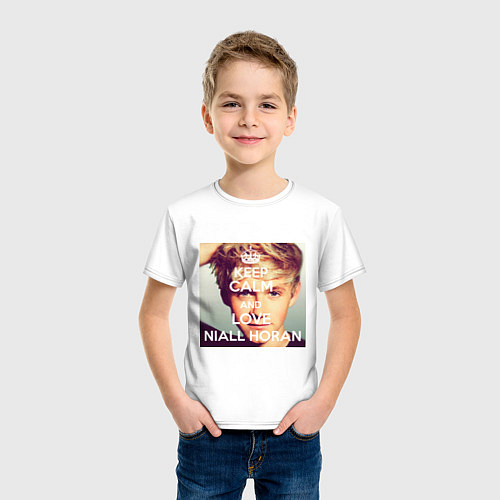 Детская футболка Keep Calm & Love Niall Horan / Белый – фото 3