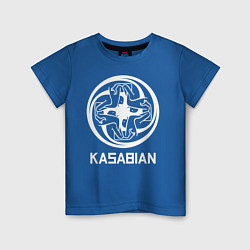 Футболка хлопковая детская Kasabian: Symbol, цвет: синий