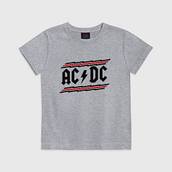 Футболка хлопковая детская AC/DC Voltage, цвет: меланж
