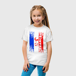 Футболка хлопковая детская France Team, цвет: белый — фото 2