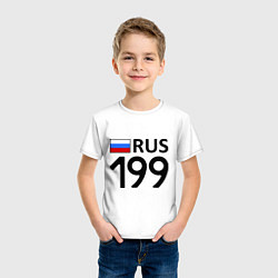 Футболка хлопковая детская RUS 199, цвет: белый — фото 2