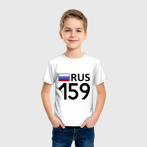 Детская футболка RUS 159 / Белый – фото 3