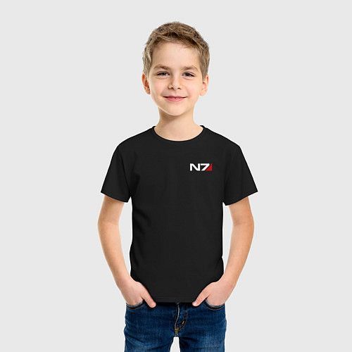 Детская футболка Mass Effect N7 / Черный – фото 3