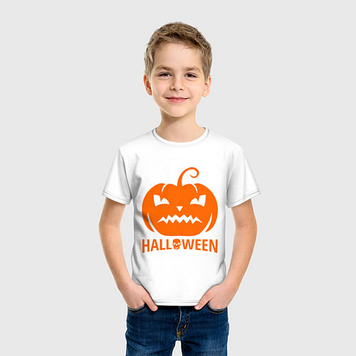 Детская футболка Хэллоуин настаёт / Белый – фото 3