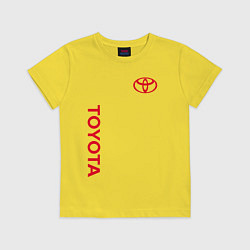 Футболка хлопковая детская TOYOTA, цвет: желтый