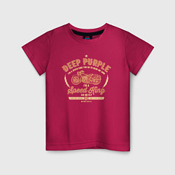 Футболка хлопковая детская Deep Purple: Speed King, цвет: маджента