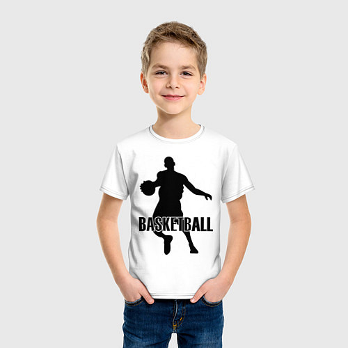 Детская футболка Basketball Player / Белый – фото 3
