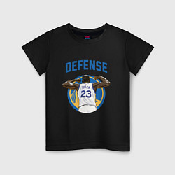 Футболка хлопковая детская Defence 23, цвет: черный