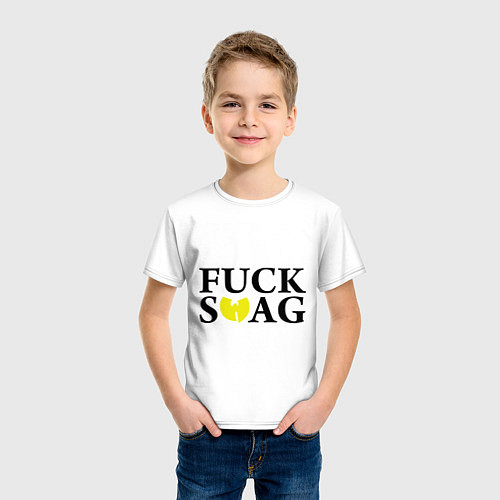 Детская футболка Fuck Wu-Tang SWAG / Белый – фото 3