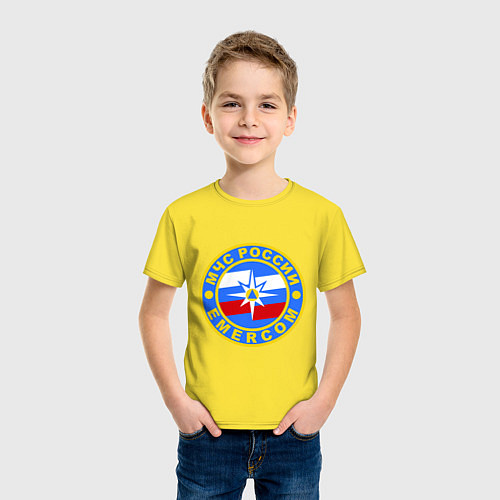 Детская футболка Emercom Russia / Желтый – фото 3