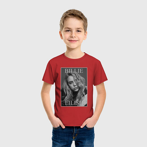 Детская футболка Billie Eilish / Красный – фото 3