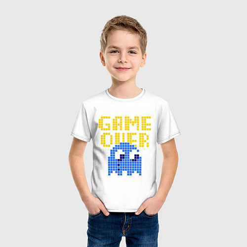 Детская футболка Pac-Man: Game over / Белый – фото 3