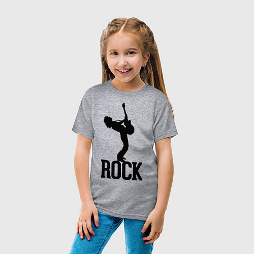Детская футболка Rock Guitar / Меланж – фото 4