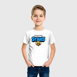 Футболка хлопковая детская BRAWL STARS, цвет: белый — фото 2