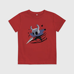 Футболка хлопковая детская Hollow Knight, цвет: красный