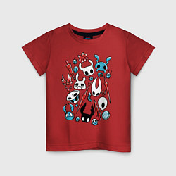 Футболка хлопковая детская Hollow Knight, цвет: красный