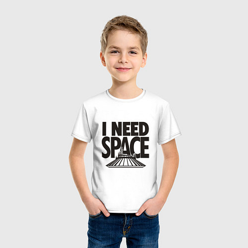 Детская футболка I Need Space / Белый – фото 3