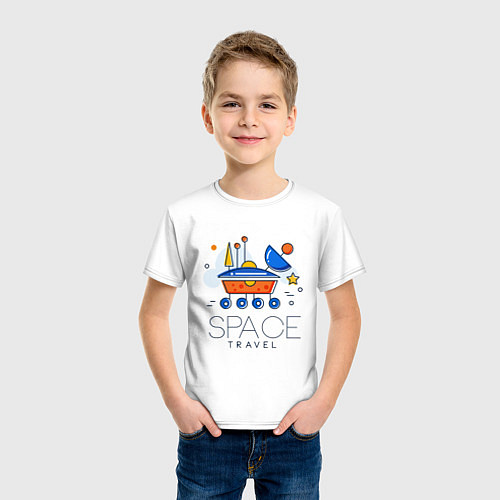 Детская футболка Space Travel / Белый – фото 3