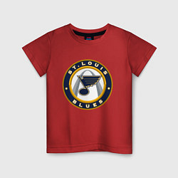 Футболка хлопковая детская St Louis Blues, цвет: красный