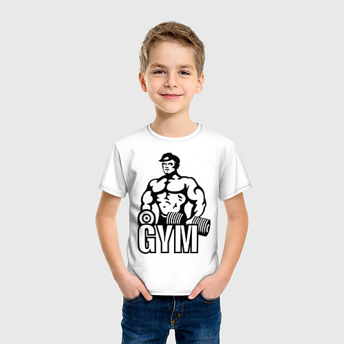 Детская футболка Gym Men's / Белый – фото 3