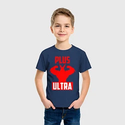 Футболка хлопковая детская PLUS ULTRA красный, цвет: тёмно-синий — фото 2