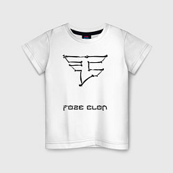 Футболка хлопковая детская Cs:go - Faze Clan Skull, цвет: белый