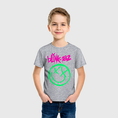 Детская футболка BLINK-182 / Меланж – фото 3