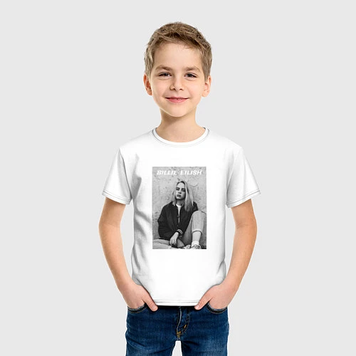 Детская футболка Билли Айлиш / Белый – фото 3