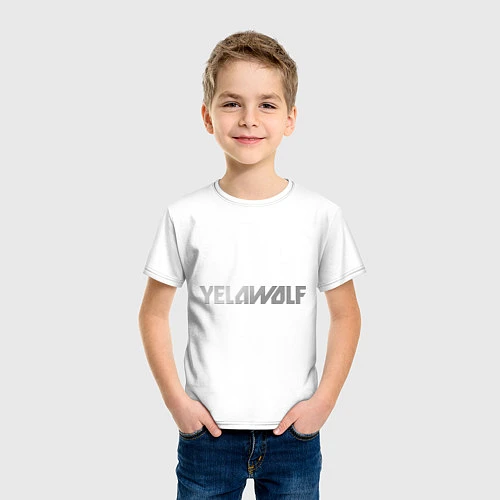 Детская футболка Yelawolf metalic / Белый – фото 3