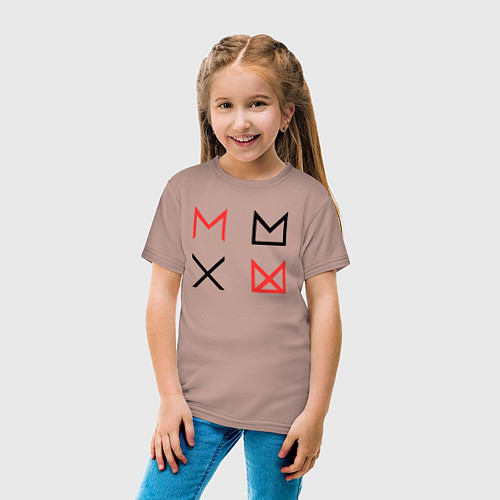 Детская футболка MONSTA X / Пыльно-розовый – фото 4