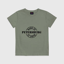 Футболка хлопковая детская Made in Petersburg, цвет: авокадо